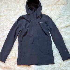 The North Face Apex Flex Women’s Soft Shell Hooded Jacket Black Size Small